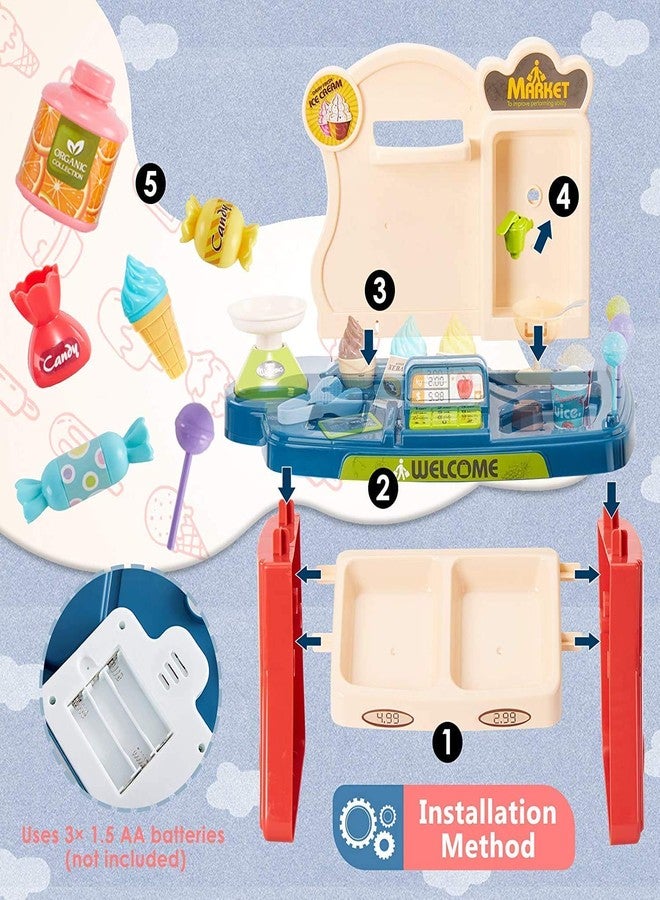 Oupstrive Mini Home Super Market 33PCS Toy Set Kids Role Pretend Play Set Mini Home Supermarket kit for Kids Toys | Kitchen Set for Boys and Girls (Multicolor, Pack of 1) - Image 5
